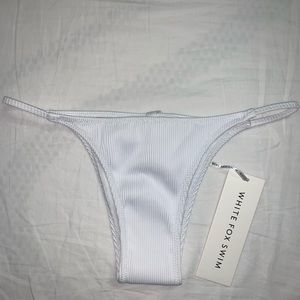 White fox swim bottoms